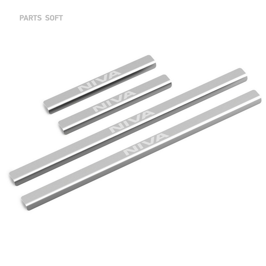 Накладка на пороги для а/м Chevrolet Niva 2009-2020 (4 шт.) "AUTOMAX" - AUTOMAX None None